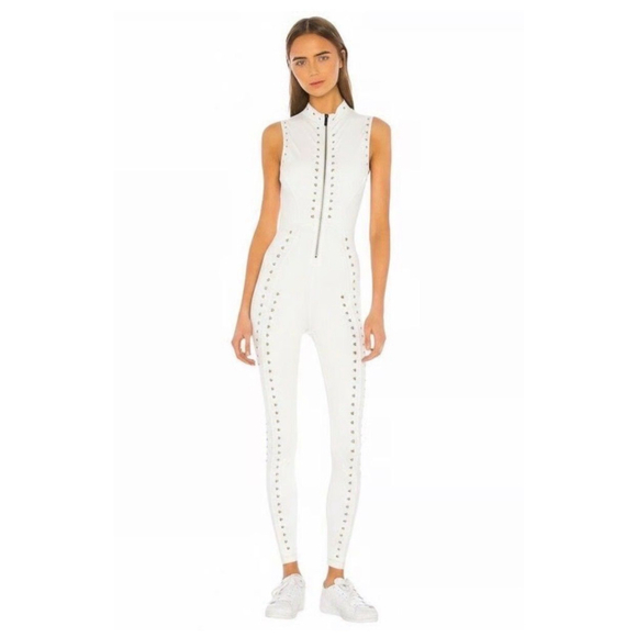Revolve Gigi C Hunter Jumpsuit Size XL White $175 Retail